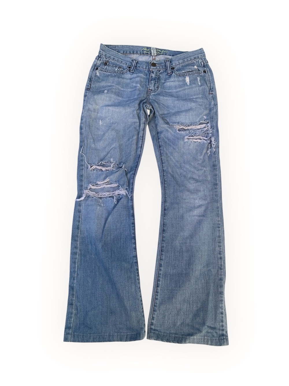Distressed Abercrombie & Fitch bootleg jeans